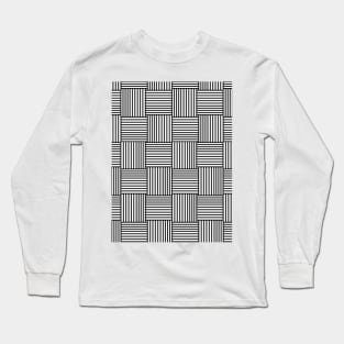 Design of braided rectangular geometrical shapes Long Sleeve T-Shirt